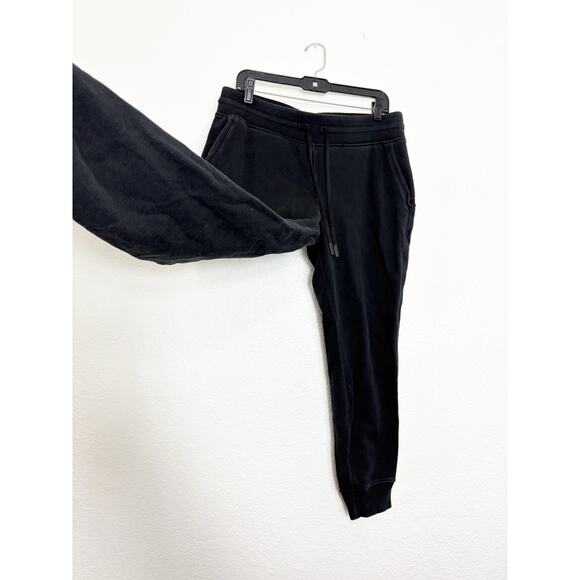 Lululemon Athletica Warm Down Joggers sweatpants Size 12 Faded Black - Picture 8 of 12
